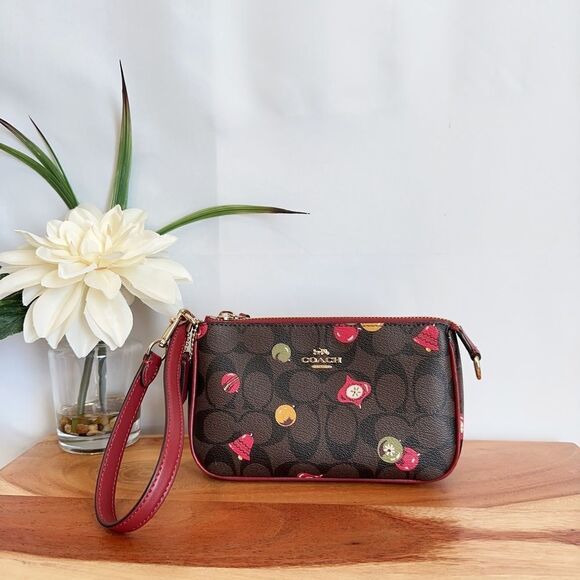 Coach Nolita 19 In Signature Canvas wristlet With Ornament Print - Picture 2 of 7